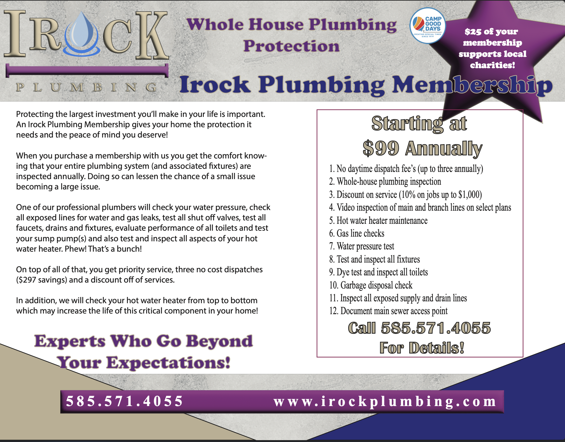Irock Plumbing Membership
